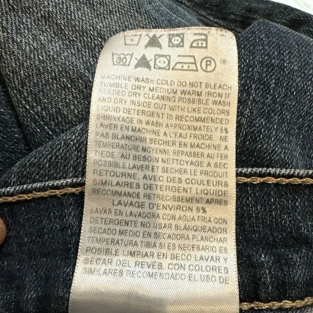 Levis 511 Jeans 34x32‎ Blue Distressed Denim Men's